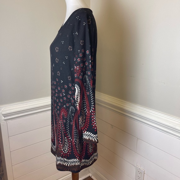 Kamana Paisley & Floral Knit Dress S FREE SHIP - Picture 2 of 5